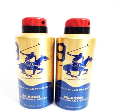 

Beverly Hills Polo Club BLAZER Deodorant Spray - For Men(350 ml, Pack of 2)