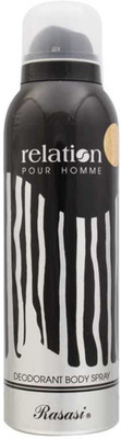 

Rasasi RELATION POUR HOMME Deodorant Spray - For Men(200 ml)