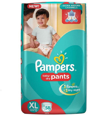 Pampers Baby Dry Pants - XL(58 Pieces)