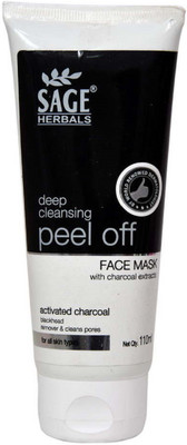 

Sage Herbals Natural Charcoal Purifying Cleansing Black Peel Off Mask(110 ml)