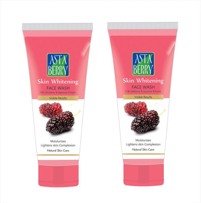 

Astaberry Skin Whitening Face Wash (60 ml) - With Mulberry Extract, Liquorice Extract, Turmeric Extract (Pack of 2) Face Wash(60 ml)