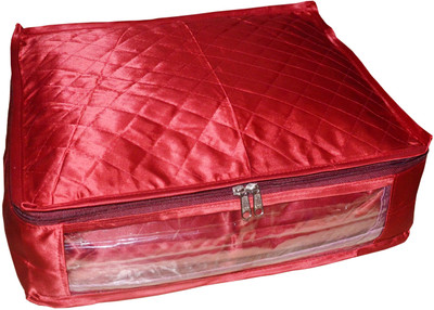 

Funkroo High Quality Pack of 1 Satin 6 inch Height Saree Cover Gift Organizer bag vanity pouch Keep saree/Suit/Travelling Pouch(Maroon)