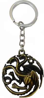 

eRunners Fire & Blood Marvel Avengers Superhero Gold Metal Ring Key Chain Key Chain