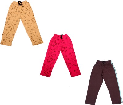 IndiWeaves Track Pant For Girls(Multicolor, Pack of 3)