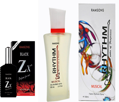 

RAMSONS RHYTHM MUSICAL PERFUME 100 ML.+ BLACK ZX PERFUME Eau de Parfum - 100 ml(For Men & Women)