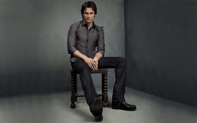 Celebrity Ian Somerhalder Actors United States HD Wall Poster Paper Print(18 inch X 12 inch, Rolled)