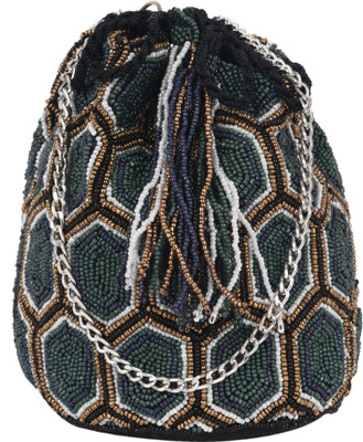 

Diwaah Non leather Green Color Potli(Green)