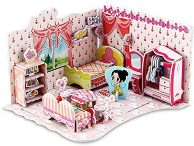 

Balaji 3D Jigsaw Puzzles Creative Assemble House Bedroom Set(51 Pieces)