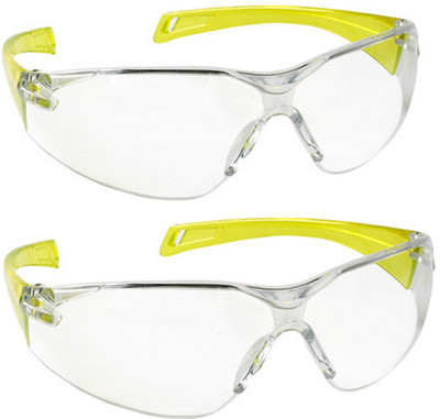 

Vezual UV Protected Scratch Resistance (Pack of 2) Power Tool, Laboratory, Wood-working Safety Goggle(Free-size)