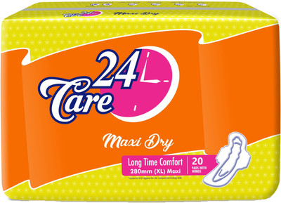 

24Care Maxi Dry Long Time Comfort Sanitary Pad(Pack of 20)