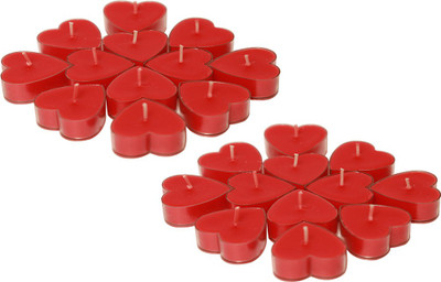 

Lighthaus Valentine's Day Gift Set of 24 Scented Heart Tealight Candles | Heart Candles in Seductive English Rose Aroma | Candles for Love | Candles for Decoration | PACKED IN BEAUTIFUL GIFT BOX(300 g)