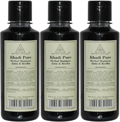 KHADI PURE GRAMODYOG HERBAL AMLA & REETHA SHAMPOO(630 ml)