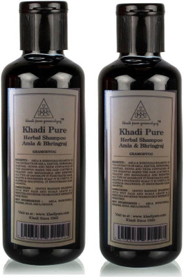 

KHADI PURE GRAMODYOG HERBAL AMLA & REETHA SHAMPOO(420 ml)