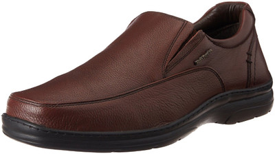 

Hush Puppies Men's Aaron Plain Slip On Brown Leather Slip On For Men(Brown