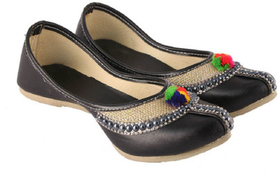 

RAJASTHANI JUTI BJ-Hfc1691B Jutis For Women(Black