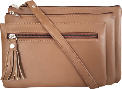 

Toteteca Bag Works Women Formal Beige PU Sling Bag