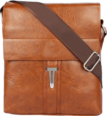 

Margaux Men & Women Casual Tan PU Sling Bag
