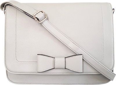

Toteteca Bag Works Women Formal Grey PU Sling Bag