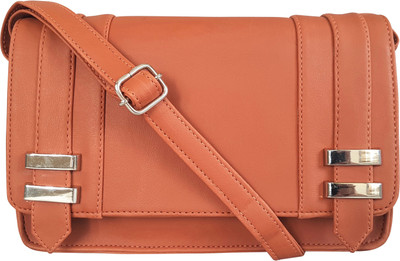 

Toteteca Bag Works Women Formal Tan PU Sling Bag