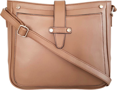 

Toteteca Bag Works Women Formal Beige PU Sling Bag