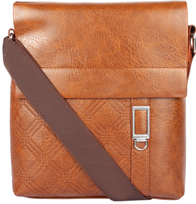 

Margaux Men & Women Casual Tan PU Sling Bag