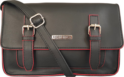 

Toteteca Bag Works Women Formal Black PU Sling Bag