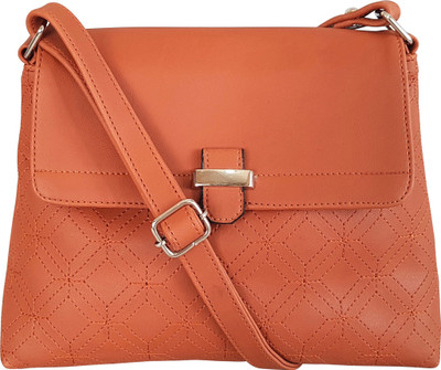 

Toteteca Bag Works Women Casual Tan PU Sling Bag
