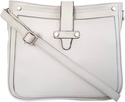 

Toteteca Bag Works Women Formal Grey PU Sling Bag