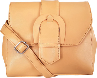 

Toteteca Bag Works Women Formal Brown PU Sling Bag