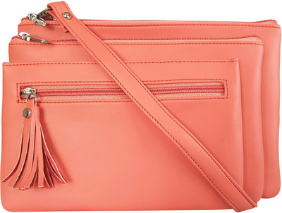 

Toteteca Bag Works Women Casual Pink PU Sling Bag