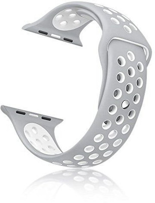 

Globus Geschaft Silicon Wrist Band Strap for i Watch - Silver Volt yellow 38 mm Smart Watch Strap(Mullti Color), Silver;white