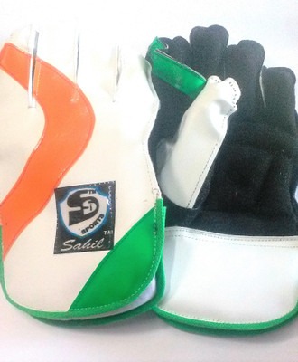 

MK Wicket Keeping Gloves. Leather Gloves for Cricket, Color As per Availability, Wicket Keeping Gloves (L, Multicolor)