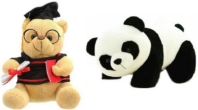 

soniya Enterprises panda-30cm and musical scholar teddy bear - 20 cm(Multicolor)