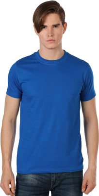 

Shootr Solid Men's Round Neck Light Blue T-Shirt, Royal blue