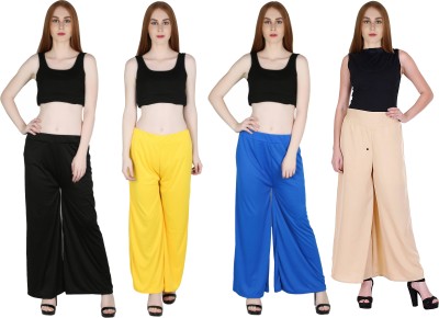 MARAMI Regular Fit Women Blue, Black, Beige, Yellow Trousers