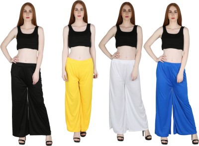 MARAMI Regular Fit Women White, Blue, Black, Yellow Trousers