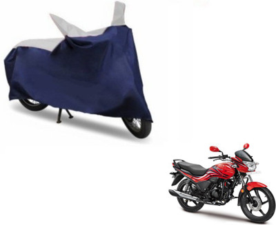 MOCKHE Two Wheeler Cover for Hero(Passion Xpro, Blue, Silver)