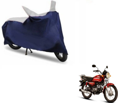 MOCKHE Two Wheeler Cover for Hero(CD Dawn, Blue, Silver)