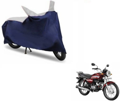 

Mockhe Two Wheeler Cover for Hero(HF Dawn, Blue, Silver)