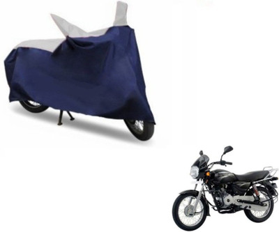 MOCKHE Two Wheeler Cover for Bajaj(Boxer, Blue, Silver)