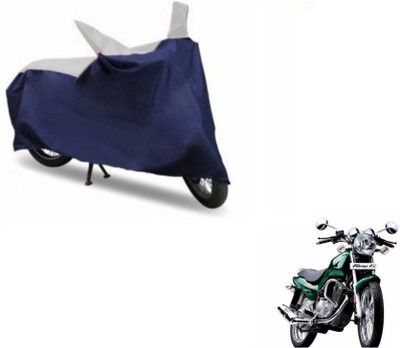 MOCKHE Two Wheeler Cover for TVS(Fiero F2, Blue, Silver)