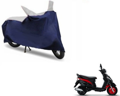 MOCKHE Two Wheeler Cover for Mahindra(Rodeo, Blue, Silver)