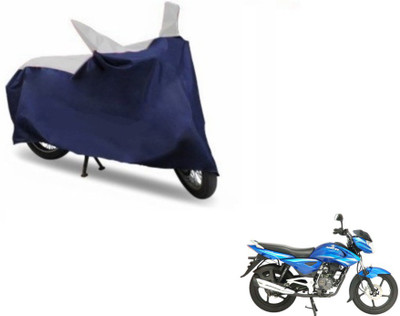 MOCKHE Two Wheeler Cover for Bajaj(Blue, Silver)