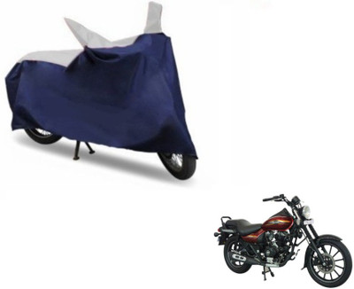 MOCKHE Two Wheeler Cover for Bajaj(Avenger 150 Street, Blue, Silver)