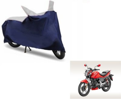 MOCKHE Two Wheeler Cover for Hero(Xtreme Sports, Blue, Silver)