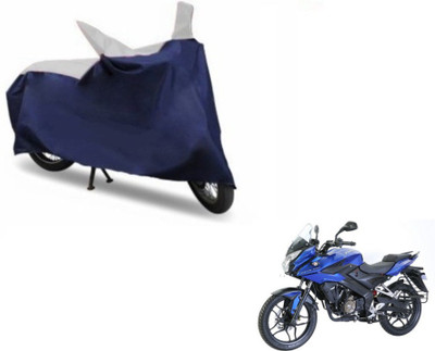 MOCKHE Two Wheeler Cover for Bajaj(Pulsar AS 150, Blue, Silver)