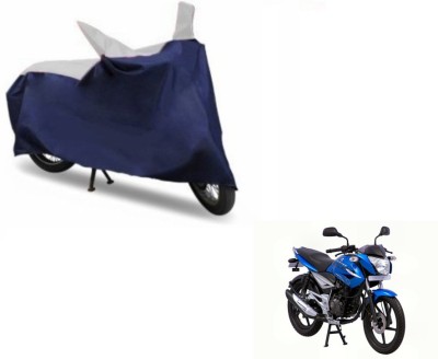 Flipkart SmartBuy Two Wheeler Cover for Bajaj(XCD 125cc, Blue, Silver)