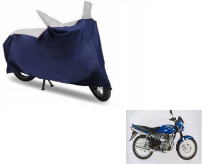 MOCKHE Two Wheeler Cover for Bajaj(Blue, Silver)