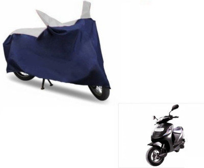 MOCKHE Two Wheeler Cover for Mahindra(Kine, Blue, Silver)
