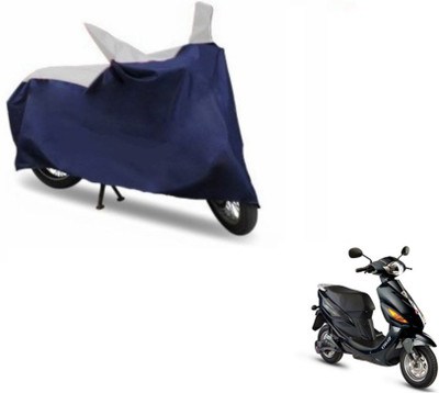 MOCKHE Two Wheeler Cover for Hero(Electric Cruz, Blue, Silver)